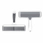 FurSwipe™ 2-Way Lint Roller Product information: Color: green (boxed), Lake Blue (blister), Gray White (blister) Material: ABS TPR polyester brush Specification: Lent remover Packing list: Sticky brush*1 Product Image: Lint Rollers