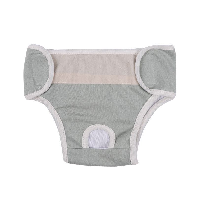 Dog Physical Safety Pants Comfortable Breathable Pure Cotton Product information: Size: S: Waist circumference 24-28cm,M: Waist circumference 26-32cm,L: Waist circumference 30-36cm,XL: Waist circumference 34-40cm, average size Features: breathable and com