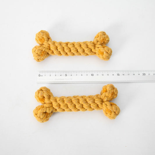 Classic Chew Bone – Safe Play Toy for Dogs Product category: knot toys Material: cotton rope Purpose: pet toy dog toy bone Function: bite resistant Size: around 15cm Dog Toys