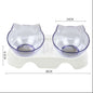 FurSpine Cat Feeder Product information: Shape:Round Material: Plastic Complete automatic feeding: Yes Product No.: Cat head transparent double bowl Color: Transparent cat head bowl Easy to clean transparent bowl: For dogs and cats Transparent bowl of cat