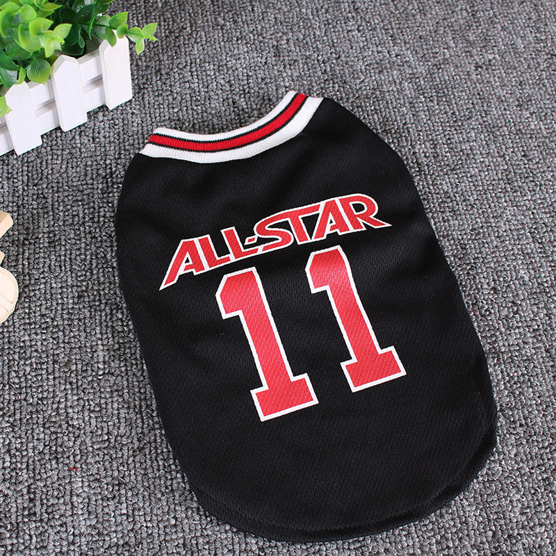 World Cup Dog Vest – Lightweight Summer Pet Jersey Material: Cotton Product Category: T-shirt style: Casual Applicable gender: general Color: black, red Size: S, M, L, XL, XXL 1. Asian sizes are 1 to 2 sizes smaller than European and American people. Choo