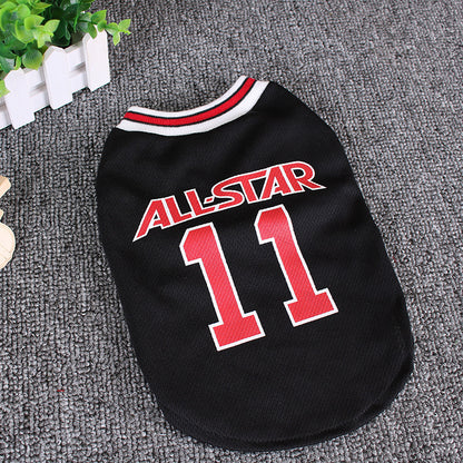 World Cup Dog Vest – Lightweight Summer Pet Jersey Material: Cotton Product Category: T-shirt style: Casual Applicable gender: general Color: black, red Size: S, M, L, XL, XXL 1. Asian sizes are 1 to 2 sizes smaller than European and American people. Choo