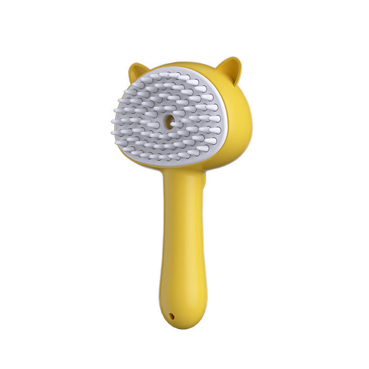 MistBrush – Rechargeable Self-Cleaning Pet Grooming Brush Overview: 1. Multi-Purpose Pet Grooming: The hair remover brush is a versatile pet grooming tool that offers multiple benefits. It effortlessly removes stray cat hair while providing a delightful m