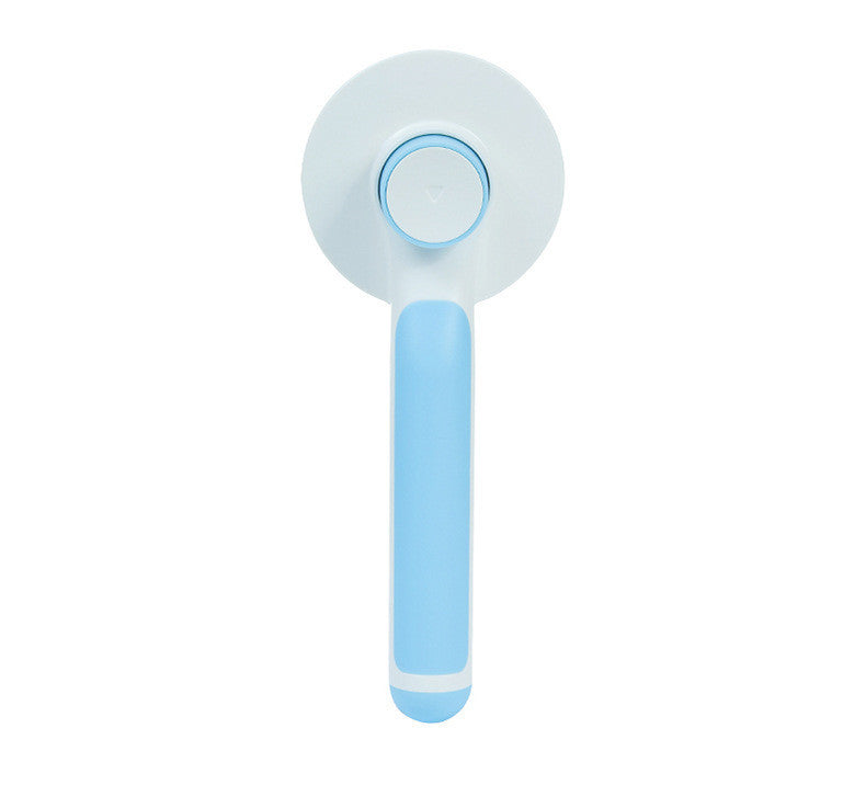GlideMate™ Pet Grooming Comb Overview: - 135-degree needle comb, no damage to pet skin - Open knots and hair removal, comb through to the end - Round comb handle, not tired after holding - One-key self-cleaning, easy to clean Specification: Material: ABS,