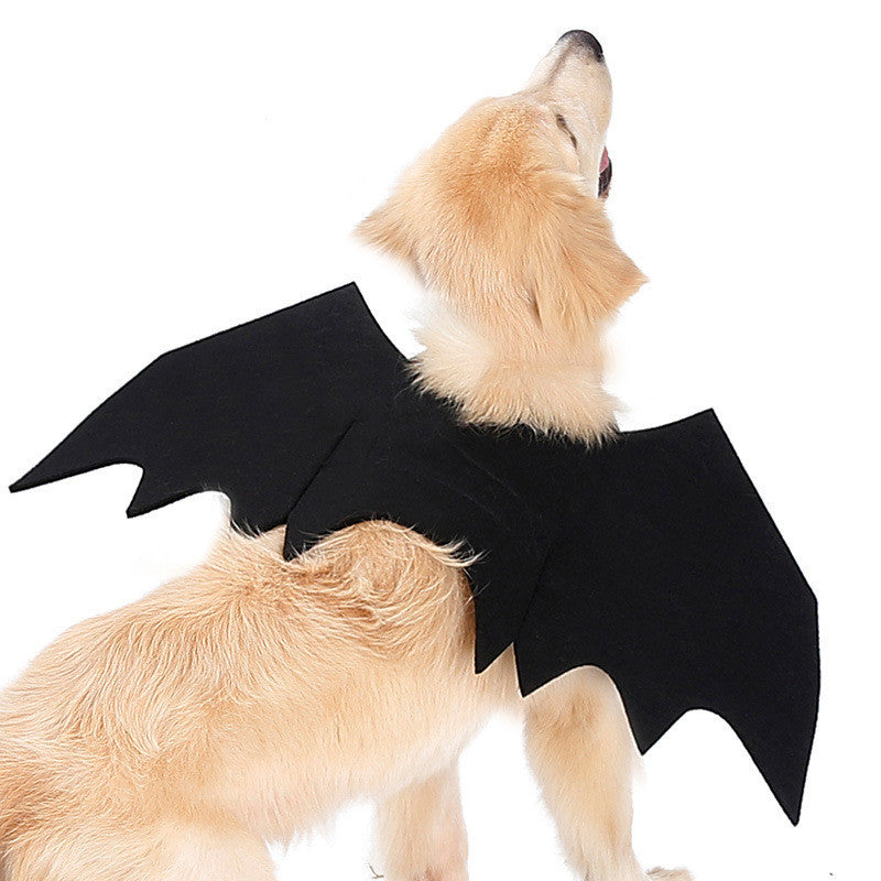 BatPup™ Winged Costume Product Features / Features: a cool dog accessory 1. The material uses black felt cloth, which is light in texture and wears no restraint. 2. The whole product is black, the lines are smooth and smooth, and the bat's mysterious cool