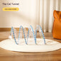 S-Tunnel – Foldable Outdoor Play Tunnel for Cats Overview: Elastic collapsible cat tunnel - Cats can be free to travel through it, both sides with the cat's favorite mice and feathers, respectively, can give your cat to this toy more love. Not only is it