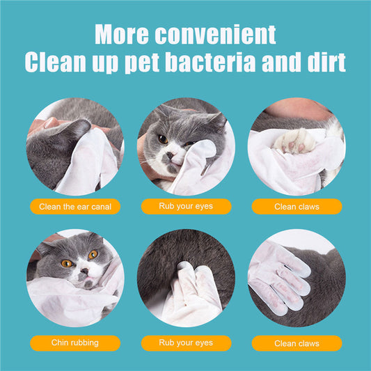 PawWipe™ No-Bath Gloves Product information: Product name: Pet disposable gloves 6pes Product packaging: bagged Packaging size about: 14*20cm Product size about: 24.7*25cm Material: aluminum foil Product gross weight: 45g Packing list: Gloves*6pcs Gloves