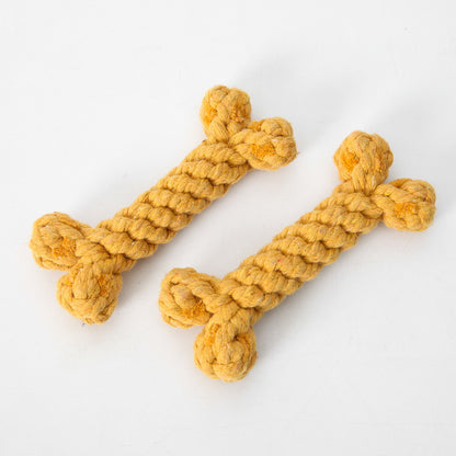 Classic Chew Bone – Safe Play Toy for Dogs Product category: knot toys Material: cotton rope Purpose: pet toy dog toy bone Function: bite resistant Size: around 15cm Dog Toys