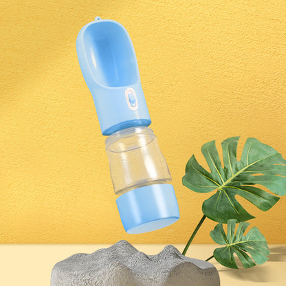 PawTrio Travel Cup Product Information: Material: Plastic Color: blue, pink, green, grey Size: 25.5x7x7cm Weight: 180g Capacity: 458ml Features: Plastic material for human use, high-temperature resistance, no deformation when filled with hot water Large o