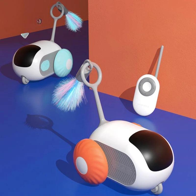 USB Smart Cat Car – Remote Toy for Active Indoor Cats Crazy-Joy Remote Control Car Cat Toy – Hunt, Chase & Play Instincts Unleashed Transform your living room into a feline playground with the Crazy-Joy Car, the ultimate interactive toy that taps into you