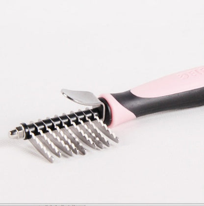 GoPaw™ – Pet Traction Rope & Grooming Kit Combo Overview: 1. Contains almost all the necessities 2. It is lightweight and easy-taking. Specification: Material: plastic + stainless steel Color: blue, pink Package Content: Plastic beauty kit *1 30kg pulling