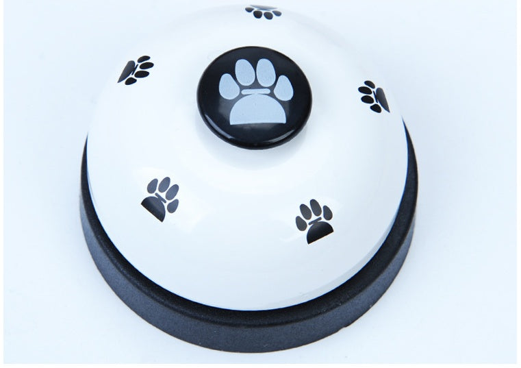 Pet Bell Trainer Describe: 100% brand new and high quality Bright colors, attract the attention of cats and dogs, sturdy and bite resistant, mechanically perfect, no battery required. Ring the bell to eat, ring the bell to urinate, develop intelligence, i