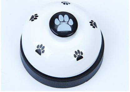 Pet Bell Trainer Describe: 100% brand new and high quality Bright colors, attract the attention of cats and dogs, sturdy and bite resistant, mechanically perfect, no battery required. Ring the bell to eat, ring the bell to urinate, develop intelligence, i