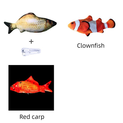 Simulated Flopping Fish – Fun Electric Toy for Cats (Catnip-Free) Overview: 1. With high quality material, this ornament is durable and not easy to damage. 2. This toy does not contain toxic and harmful things and materials, and it is healthy and safe for