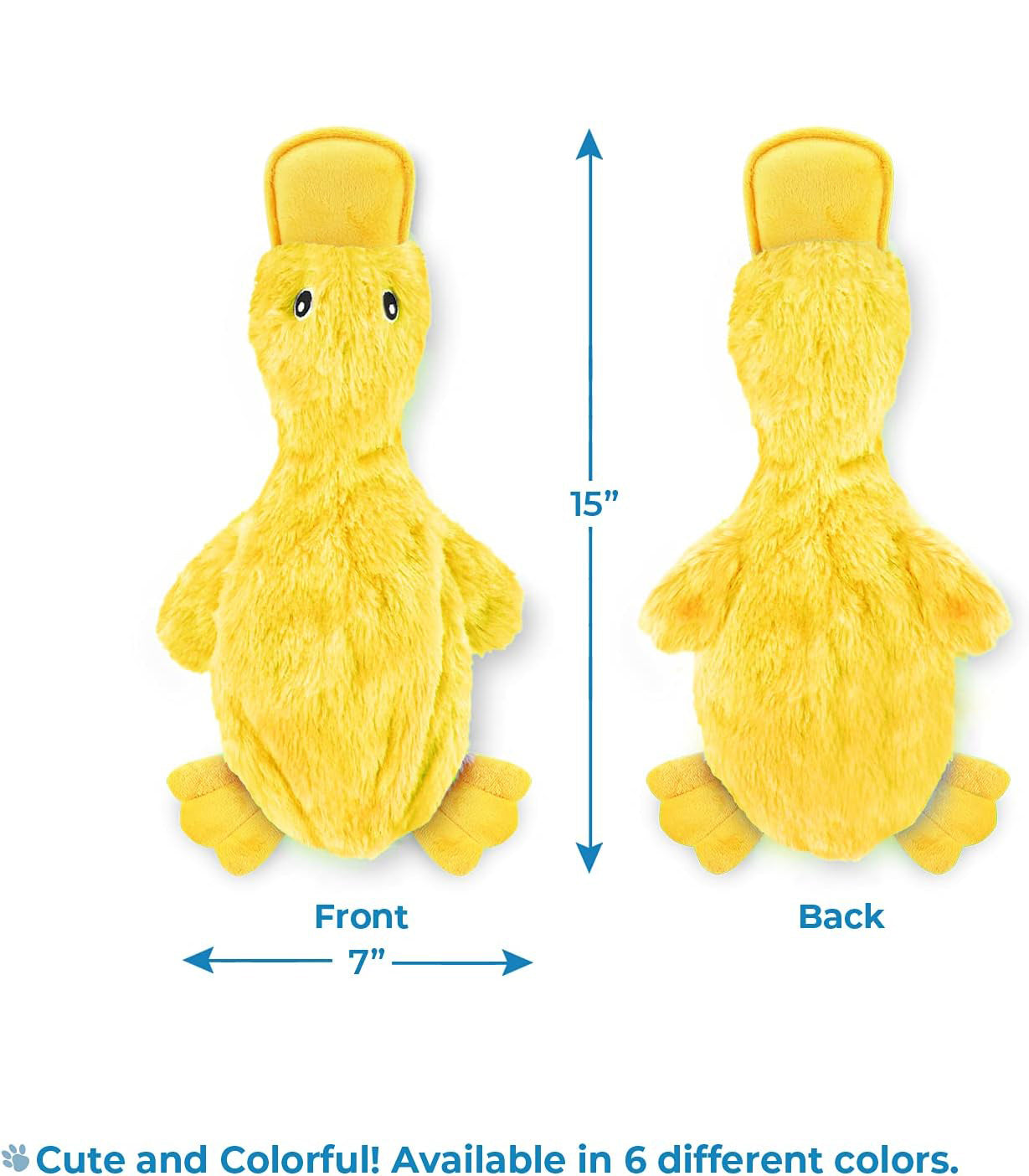 SoftQuack™ – Plush Duck for All Pup Sizes Premium Soft Chew Toys for Dogs - These adorable dog crinkle toys no stuffing ducks provide your four-legged best friend with an interactive chew toy that makes noise, keeps them engaged, and is gentler on teeth,