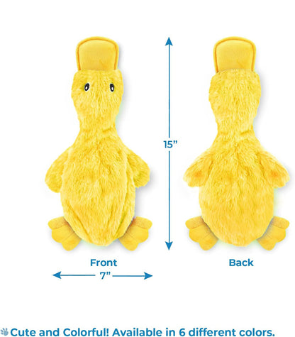 SoftQuack™ – Plush Duck for All Pup Sizes Premium Soft Chew Toys for Dogs - These adorable dog crinkle toys no stuffing ducks provide your four-legged best friend with an interactive chew toy that makes noise, keeps them engaged, and is gentler on teeth,