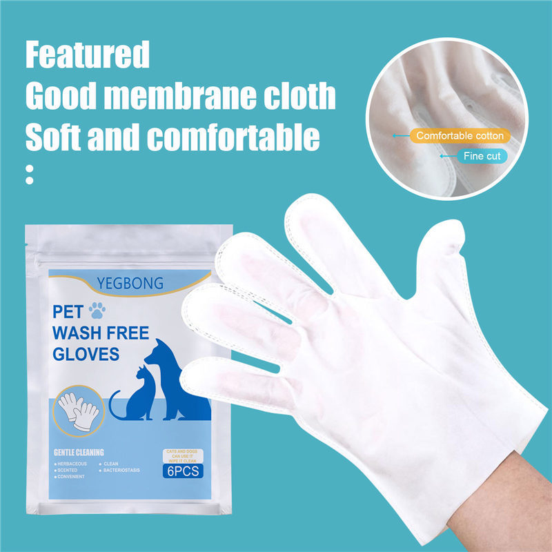 PawWipe™ No-Bath Gloves Product information: Product name: Pet disposable gloves 6pes Product packaging: bagged Packaging size about: 14*20cm Product size about: 24.7*25cm Material: aluminum foil Product gross weight: 45g Packing list: Gloves*6pcs Gloves