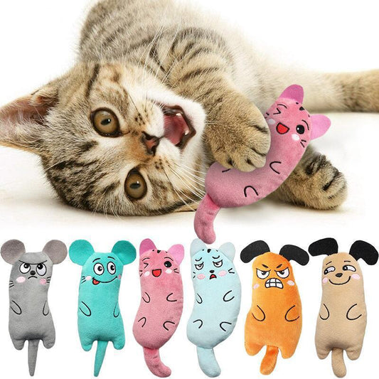 WhiskerPlush Product Information： Material: plush Product category: chew toys Color: orange, pink, gray, light blue, green, khaki Size: 5.5x16cm Package Contents： Cat toy X1 Chew Toys