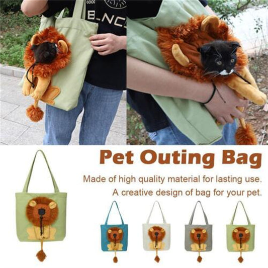 LionPaw Pet Carrier Overview: Features: With our lion design carrier, your little buddy can become a lovely lion and his/her head can be out of the bag to breathe fresh air. The circumference can be adjusted by buttons, and the maximum opening can be adju