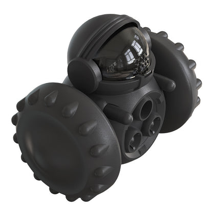 TreatRider Overview: New upgrade toy: intelligent robot tumbler design. Rolling balance system, no electric drive required, it will keep standing no matter how the dog pushes it. Dogs can be rewarded by constantly pushing it, greatly extending pet eating
