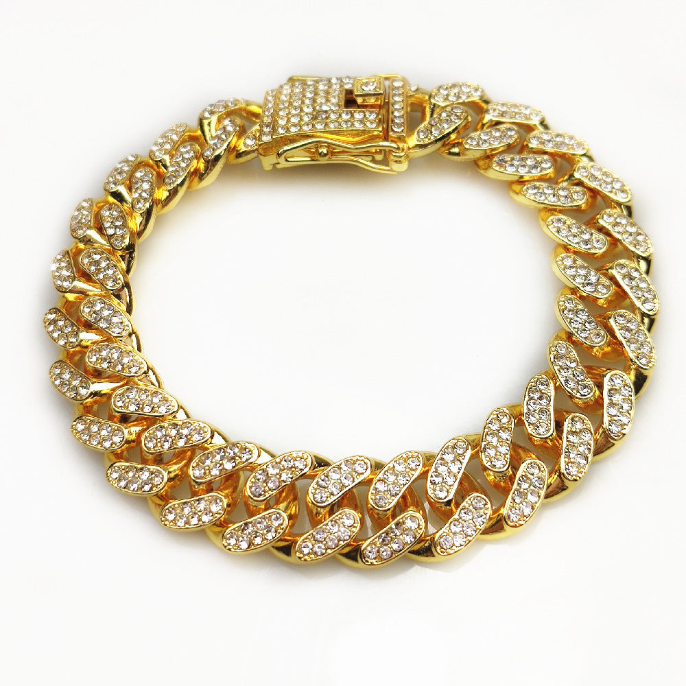 Hip Hop Collar Overview: 100% new design and high quality Must-have for fashion women Have a beautiful appearance Specifications: Material: Alloy Applicable objects: General Specification: 20 cm, 40 cm, 45 cm, 50 cm, 60 cm, 70 cm Applicable holiday: weddi