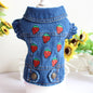 Designer Denim Dog Jacket – Trendy Vest for Small Pets Overview: Denim one piece dog jacket are made from soft denim fabric, durable and comfortable, prevent your pets effectively from direct sunlight in summer, keep warm in fall and winter. Machine-washa