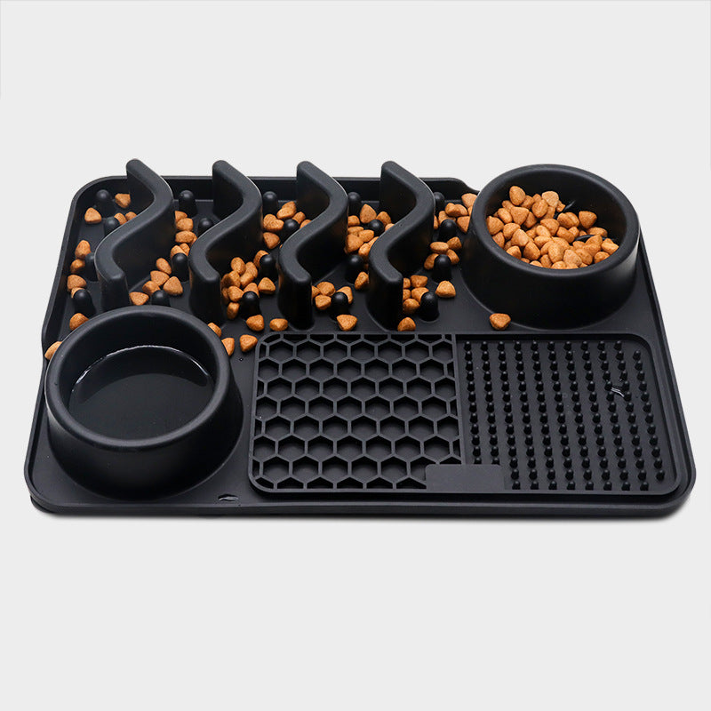 FurSniff Pet Mat Overview: 1. The licking mat is a unique form of pet slow-feeder dog bowl for the dog and puppies. 2. The lick mats have different textures whose design effectively reduces the speed of a pet’s eating 3. It cleans the pet's tongue and pro