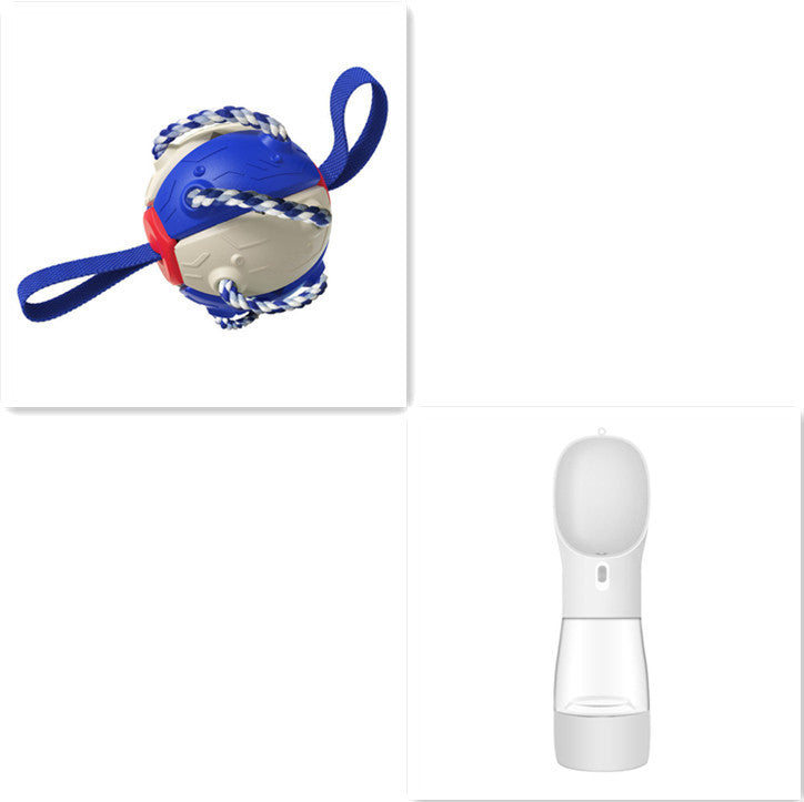 PawKick™ 2-in-1 Frisbee Ball Dog Toy – Bounce, Chew, Tug, and Play Anywhere! Take fetch and tug-of-war to the next level with this super creative transforming Frisbee Ball! Whether it’s flying high through the air or bouncing back into a sphere mid-flight