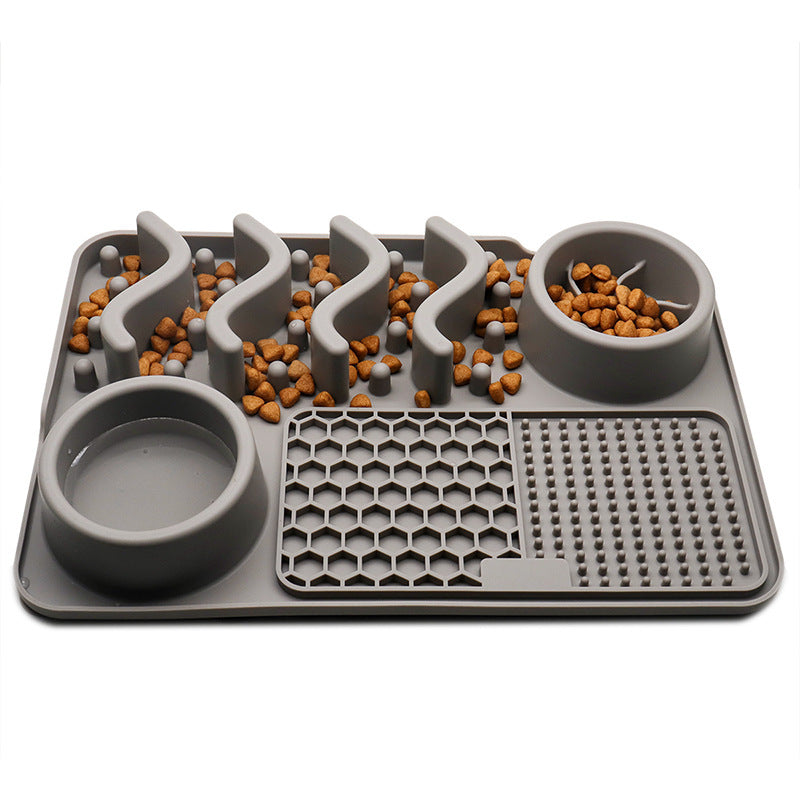 FurSniff Pet Mat Overview: 1. The licking mat is a unique form of pet slow-feeder dog bowl for the dog and puppies. 2. The lick mats have different textures whose design effectively reduces the speed of a pet’s eating 3. It cleans the pet's tongue and pro