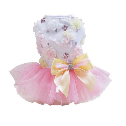 PawTutu™ – Summer Princess Dress for Small Dogs Let your furry fashionista shine in the PawTutu™ Princess Dog Dress – the perfect spring and summer outfit for small dogs who love attention and elegance. Adorable Design: Features a soft mesh tutu skirt and