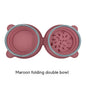 FurFold Pet Bowl Set Overview: 1. Foldable Dual Bowl: Collapsible dog bowls, that feed your pets with food & water at the same time, Portable with compact size, save your space when traveling, walking 2. High-Quality Material: Dog travel bowls are made of