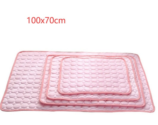 Cooling Ice Silk Pet Bed – Summer Nest for Dogs & Cats Overview: 1. Cool, comfortable, durable and pet-friendly 2. Provide instant cooling effect 3. Suitable for pets of all sizes 4. Use this simple and effective pet cooling pad to help your pet withstand