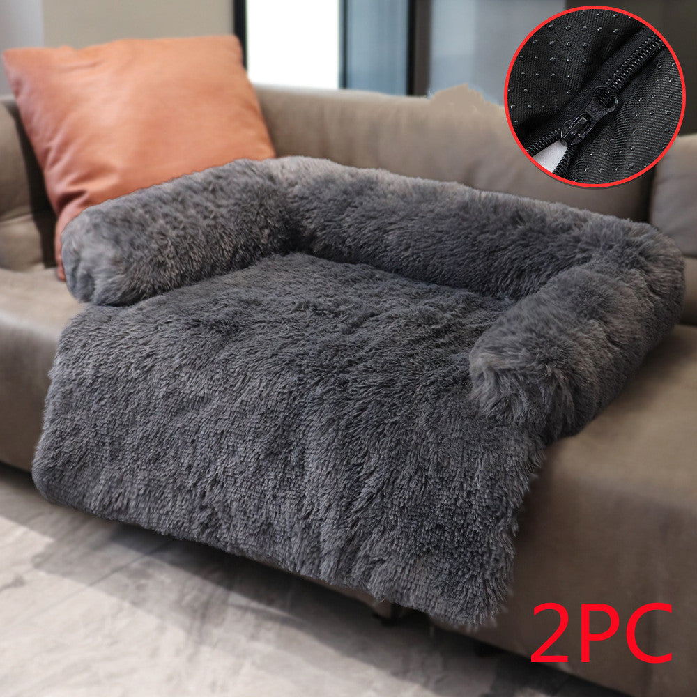 PlushPod™ 2-in-1 Pet Bed Product information: Material: pp cotton Size: s, m, l Color: powder gray coffee Size S M L Outer diameter(L*W*H) 76*73*16cm 90*85*20cm 105*93*20cm Inner diameter(L*W) 56*62cm 65*72cm 76*81cm Features: Long hair Packing list: Dog