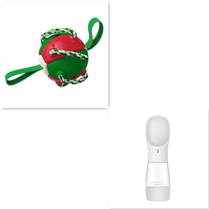 PawKick™ 2-in-1 Frisbee Ball Dog Toy – Bounce, Chew, Tug, and Play Anywhere! Take fetch and tug-of-war to the next level with this super creative transforming Frisbee Ball! Whether it’s flying high through the air or bouncing back into a sphere mid-flight