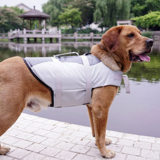 AquaPaw Safety Vest Material: Polyester Product category vest Applicable gender Color Rose Red, Silver Grey Size XS, S, M, L Pet Safety Vests