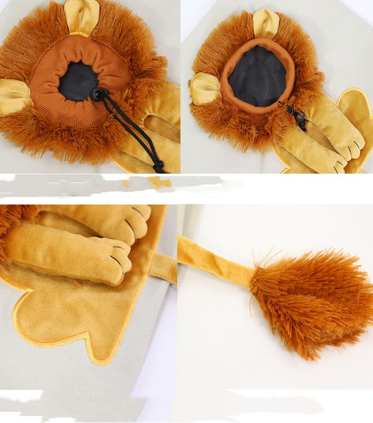 LionPaw Pet Carrier Overview: Features: With our lion design carrier, your little buddy can become a lovely lion and his/her head can be out of the bag to breathe fresh air. The circumference can be adjusted by buttons, and the maximum opening can be adju