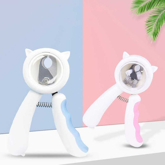 Splash-Proof Pet Nail Scissors – Safe & Clean Trimming Specifications Material: Plastic Metal Size: approx 12*9cm Weight: about 96 g Features 1. Hidden file 2. Transparent protective cover 3. Sharp edges 4. It's safe and labor efficient Note: 1. Please al