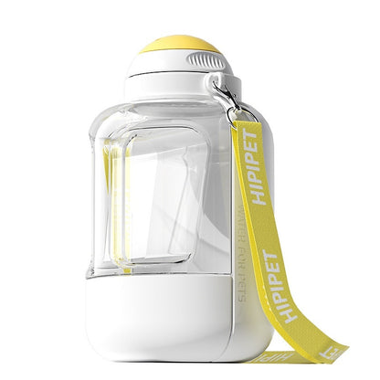 PawSip & Snack Pot 2-in-1 Portable Dog Water & Food Bottle – Hydration On-the-Go Make every walk, hike, or travel adventure with your furry companion easier with our 2-in-1 Dog Water Bottle with Food Container. Designed for convenience, durability, and po