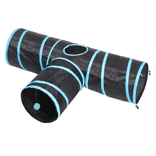 ClimbTunnel™ – Foldable Play Path for Curious Cats Product information: Product Name：Cat litter Material：Polyester Weight:360g Size (as above) :85X30X25CM Applicable objects: all kinds of cats Washing: hand wash [water rinse Function: Companionship / soot