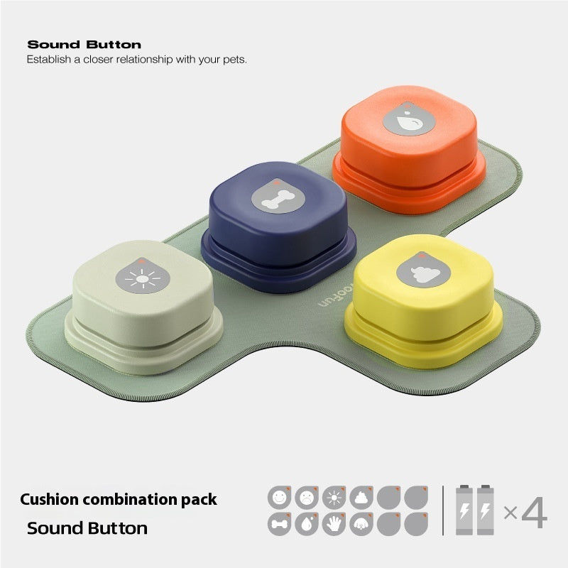 Recordable Pet Talking Buttons – 4 Colors, Fun & Easy Communication Overview: Durable Material: This dog communicator is made of high-quality ABS plastic material, which is environmentally friendly and durable, and you can use it for a long time. Easy to