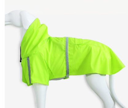 StormTail™ Large Dog Rain Jacket Material: PU Product Category: Raincoat Style: Europe and America Size Bust Neck circumference Back length S 34 cm 24 cm 25 cm M 41 cm 28 cm 30 cm L 47 cm 30 cm 35 cm XL 56 cm 36 cm 40 cm 2XL 62 cm 44 cm 45 cm 3XL 74 cm 48