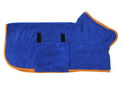 DryPaws™ Microfiber Bathrobe Overview: 1. Dog Bathrobe Towel, Dog Fast Drying Dog Drying Coat with Adjustable Chest Neck Strap, Super Absorbent Microfiber Material Pet Drying Moisture Absorbing Bathrobe with Hook and Loop 2. Healthy and skin-friendly mate