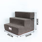 PawStep Pet Stairs Product information: Name: Pet ladder Seasons: Spring, summer, autumn, winter Material: deerskin velvet, high density sponge Features: Detachable, can be randomly combined Color: Grey, dark grey, Khaki, light brown, Dark brown, dark cof