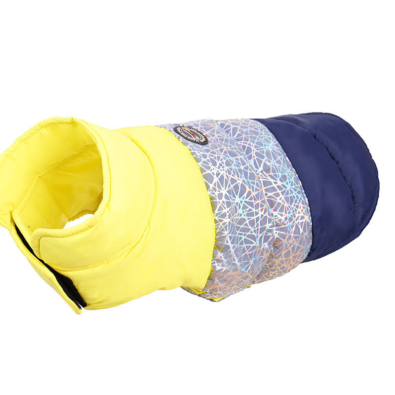Warm Down Coat – Thick & Weatherproof Dog Wear Overview: Unique design, adapt to various pet body types. Excellent material, friendly to pet skin and hair. Specification: Material: water repellent cloth + a layer of cotton Product category: cotton Color: