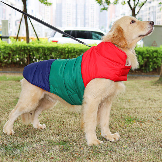 Warm Down Coat – Thick & Weatherproof Dog Wear Overview: Unique design, adapt to various pet body types. Excellent material, friendly to pet skin and hair. Specification: Material: water repellent cloth + a layer of cotton Product category: cotton Color: