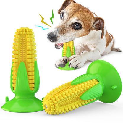 CornChew Molar Stick – Tough & Tasty Dog Toy Product information: Material: plastic Weight: 120g Dimensions: 111x56mm Specifications: Corn molar stick Type: Dog toy Corn simulation model dog toothbrush, newly designed pet molar channel, can have a better