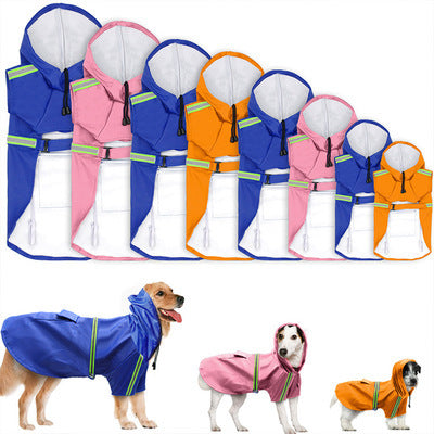 StormTail™ Large Dog Rain Jacket Material: PU Product Category: Raincoat Style: Europe and America Size Bust Neck circumference Back length S 34 cm 24 cm 25 cm M 41 cm 28 cm 30 cm L 47 cm 30 cm 35 cm XL 56 cm 36 cm 40 cm 2XL 62 cm 44 cm 45 cm 3XL 74 cm 48