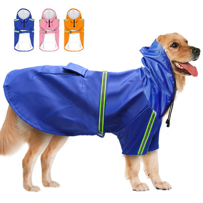 StormTail™ Large Dog Rain Jacket Material: PU Product Category: Raincoat Style: Europe and America Size Bust Neck circumference Back length S 34 cm 24 cm 25 cm M 41 cm 28 cm 30 cm L 47 cm 30 cm 35 cm XL 56 cm 36 cm 40 cm 2XL 62 cm 44 cm 45 cm 3XL 74 cm 48