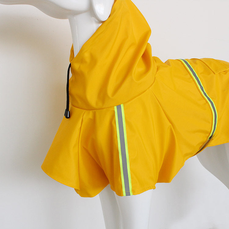 StormTail™ Large Dog Rain Jacket Material: PU Product Category: Raincoat Style: Europe and America Size Bust Neck circumference Back length S 34 cm 24 cm 25 cm M 41 cm 28 cm 30 cm L 47 cm 30 cm 35 cm XL 56 cm 36 cm 40 cm 2XL 62 cm 44 cm 45 cm 3XL 74 cm 48