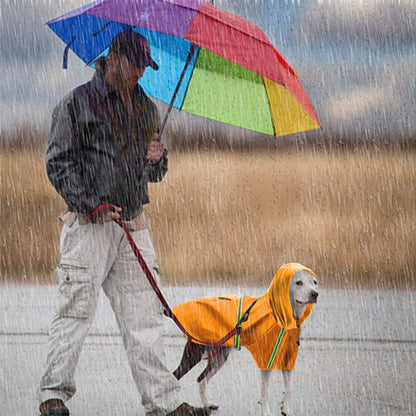 StormTail™ Large Dog Rain Jacket Material: PU Product Category: Raincoat Style: Europe and America Size Bust Neck circumference Back length S 34 cm 24 cm 25 cm M 41 cm 28 cm 30 cm L 47 cm 30 cm 35 cm XL 56 cm 36 cm 40 cm 2XL 62 cm 44 cm 45 cm 3XL 74 cm 48